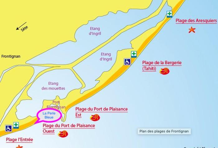 La Perle Bleue, 100 M De La Plage, Parking, Wifi Frontignan ภายนอก รูปภาพ